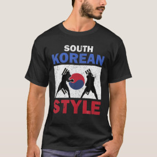 T-shirt Drapeau sud-coréen Club de boxe sud-coréen Vintage