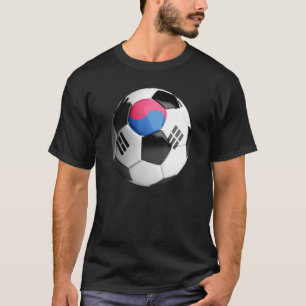 T-shirt Drapeau Sud-Coréen Football Ball