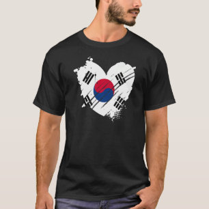 T-shirt Drapeau sud-coréen J'aime l'ADN de Corée pour la C