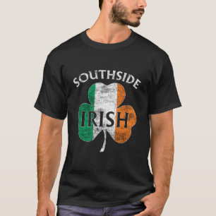 T-shirt Drapeau Sud Irlandais Chicago St Patrick'S Day