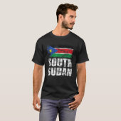 T-shirt Drapeau sud-soudanais (Devant entier)