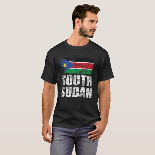 T-shirt Drapeau sud-soudanais (Devant entier)