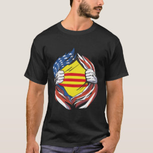 T-shirt Drapeau Sud-Vietnam Américain Fier De Mon Vietnami