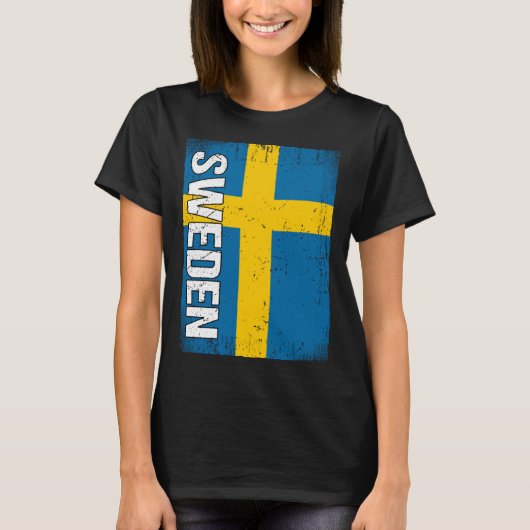 T-shirt Drapeau suédois (Devant)