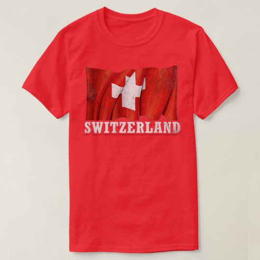 T-shirt Drapeau Suisse (Design devant)