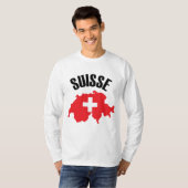 T-shirt Drapeau suisse (Devant entier)
