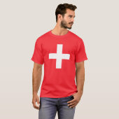 T-shirt drapeau suisse (Devant entier)