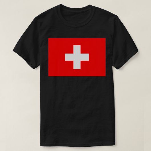 T-shirt Drapeau suisse (Design devant)