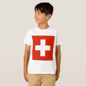 T-shirt drapeau suisse (Devant entier)
