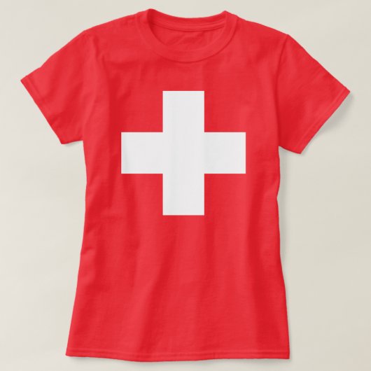 T-shirt Drapeau Suisse (Design devant)