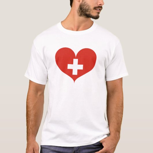 T-shirt Drapeau Suisse - Confédération Suisse (Devant)