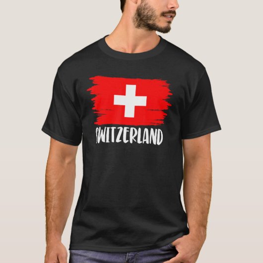 T-shirt Drapeau Suisse cool (Devant)
