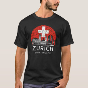 T-shirt Drapeau suisse de Zurich