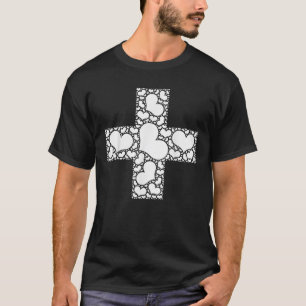 T-shirt Drapeau suisse Drapeau de la Suisse Amour Coeur Ar