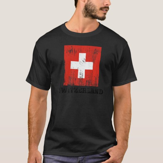 T-shirt Drapeau suisse Fierté Drapeau suisse (Devant)