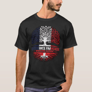 T-shirt Drapeau suisse France Arbre