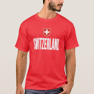 T-shirt Drapeau Suisse Souvenir Schweiz Cadeau Suiss