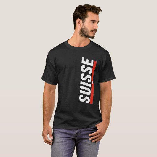 T-shirt Drapeau Suisse Souvenir Schweiz Cadeau Suiss (Devant entier)