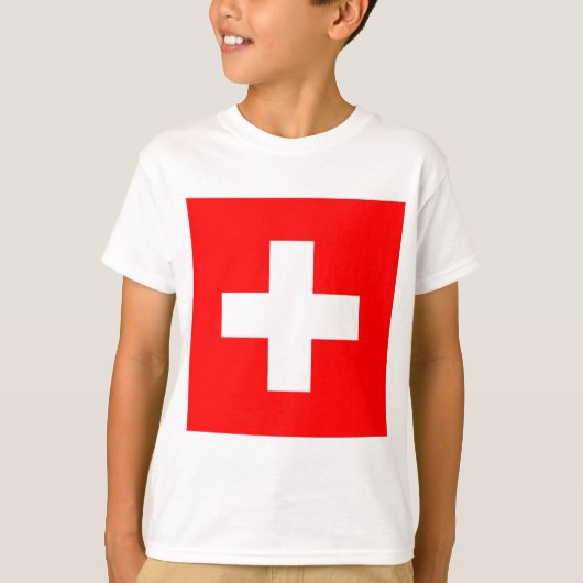 T-shirt Drapeau suisse (Suisse) (Devant)