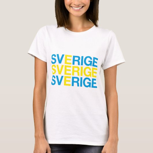 T-shirt Drapeau SVERIGE (Devant)