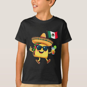 T-shirt Drapeau Taco Mexique Cinco De Mayo Indépendance me