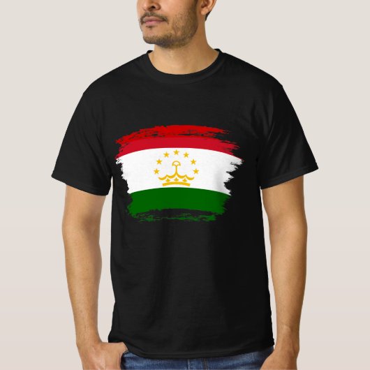 T-shirt Drapeau Tadjikistan (Devant)