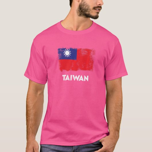 T-shirt Drapeau Taïwan (Devant)