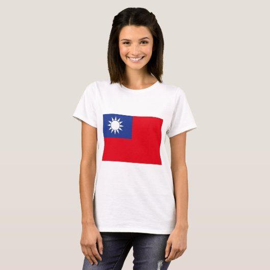 T-shirt Drapeau taïwanais (Devant entier)