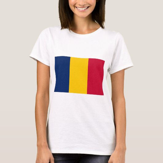 T-shirt Drapeau Tchad (Devant)