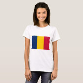 T-shirt Drapeau Tchad (Devant entier)