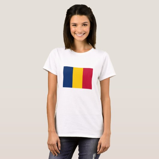 T-shirt Drapeau Tchad (Devant entier)