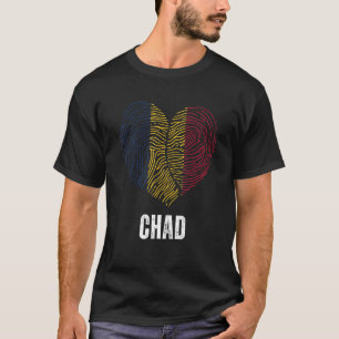 T-shirt Drapeau tchadien Drapeau tchadien ADN tchadien Tch