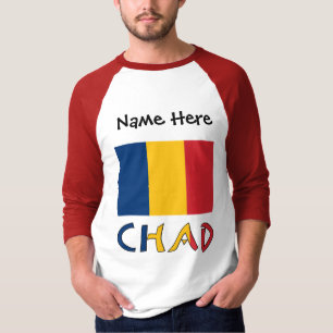 T-shirt Drapeau tchadien et tchadien personnalisé