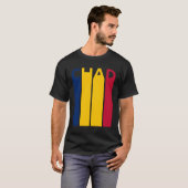 T-shirt Drapeau tchadien Vintage Tchad (Devant entier)
