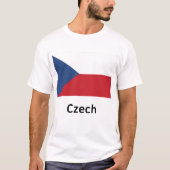 T-shirt Drapeau tchèque (Devant)