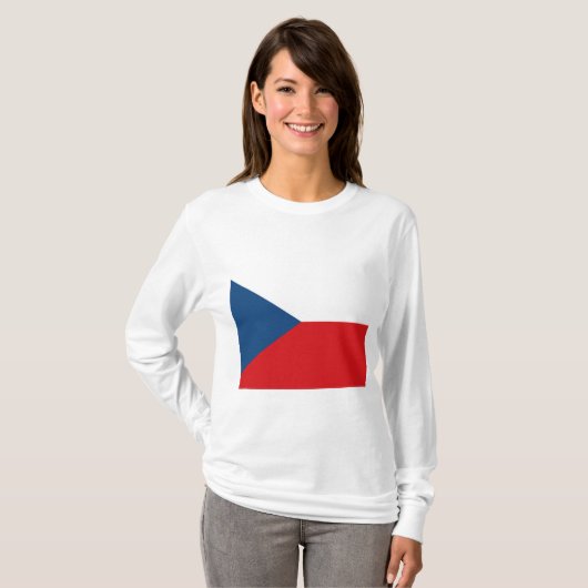 T-shirt Drapeau tchèque (Devant entier)