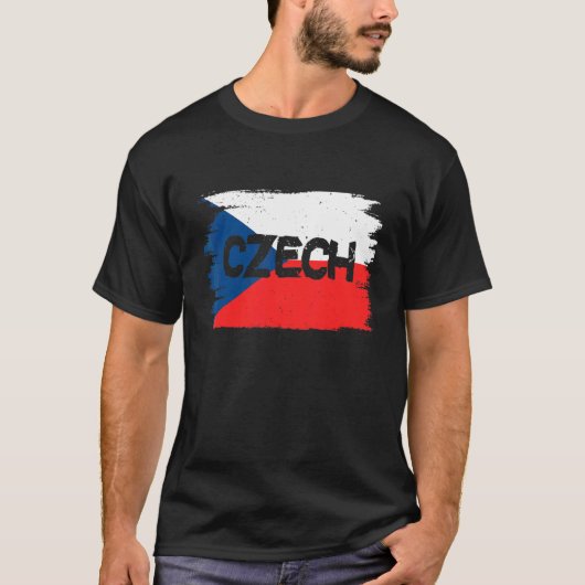T-shirt Drapeau tchèque (Devant)
