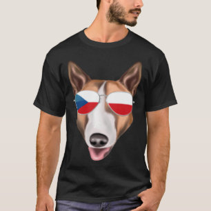 T-shirt Drapeau tchèque Bull Terrier Dog République tchèqu