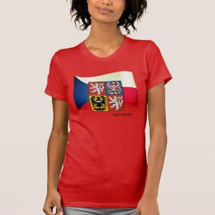 T-shirt Drapeau tchèque, Emblem & République tchèque mode 