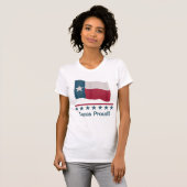 T-shirt Drapeau texan longue étoile Texas (Devant entier)