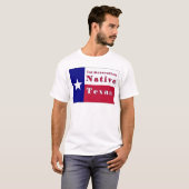 T-shirt Drapeau texan natif de 1ère génération (Devant entier)