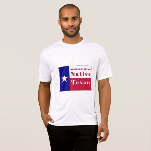 T-shirt Drapeau texan natif de 5e génération
