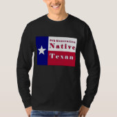 T-shirt Drapeau texan natif de 8e génération (Devant)