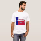 T-shirt Drapeau texan polonais (Devant entier)