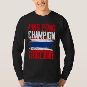 T-shirt Drapeau thaïlandais de Mens Ping Pong Show Thaïlan