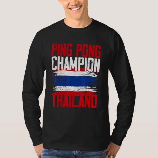 T-shirt Drapeau thaïlandais de Mens Ping Pong Show Thaïlan (Devant)