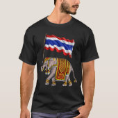 T-shirt Drapeau thaïlandais Elephant (Devant)