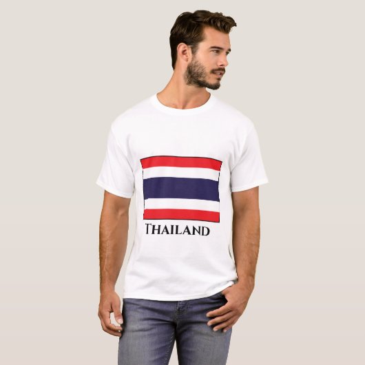 T-shirt Drapeau Thaïlande (Devant entier)