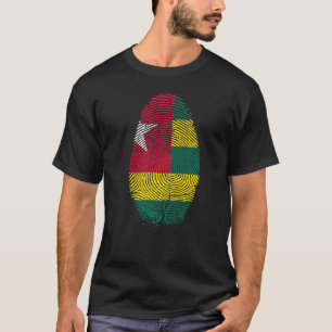 T-shirt Drapeau Togo Empreinte Il Est Dans Mon Adn Pe Togo