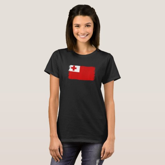 T-shirt Drapeau Tonga 1 (Devant entier)